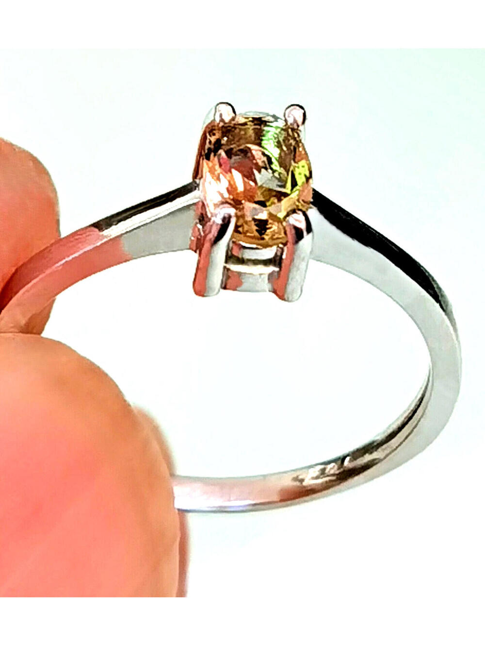 Natural Genuine Turkish Diaspore (Sultanit) Ring 925 Silver, No US Import fees!